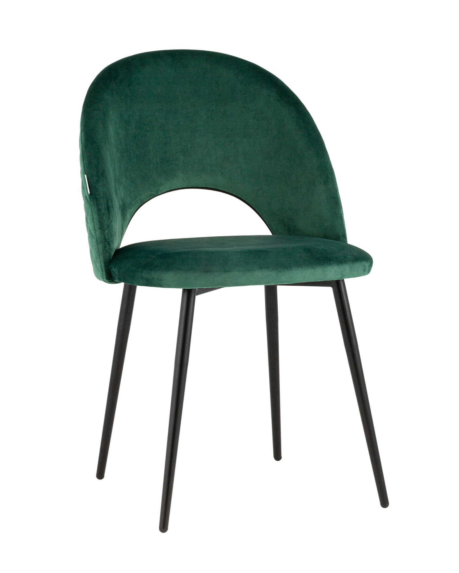Стул Меган NEW велюр с ромбами зелёный Stool Group