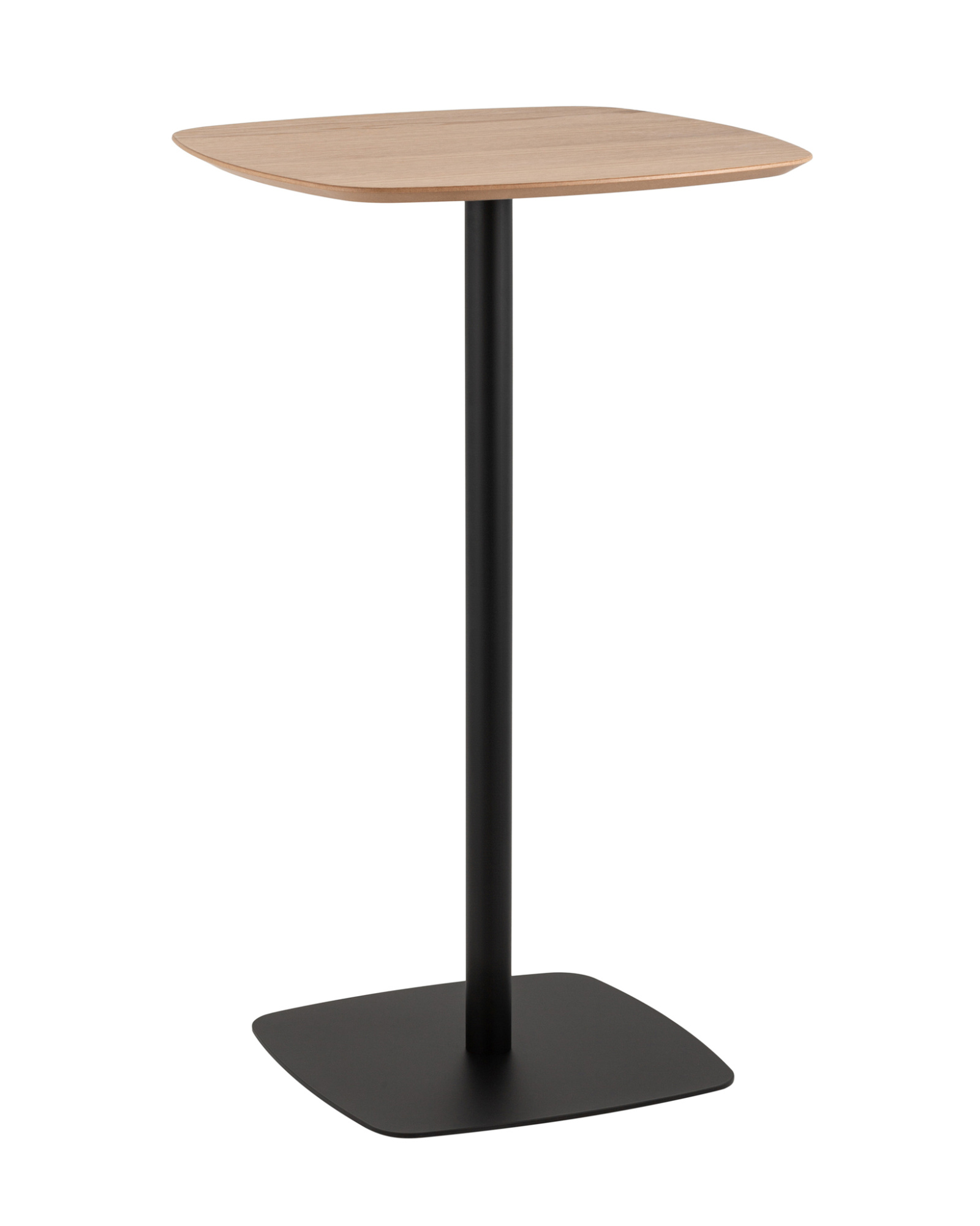 Стол барный Form 60*60 светлое дерево/черный Stool Group