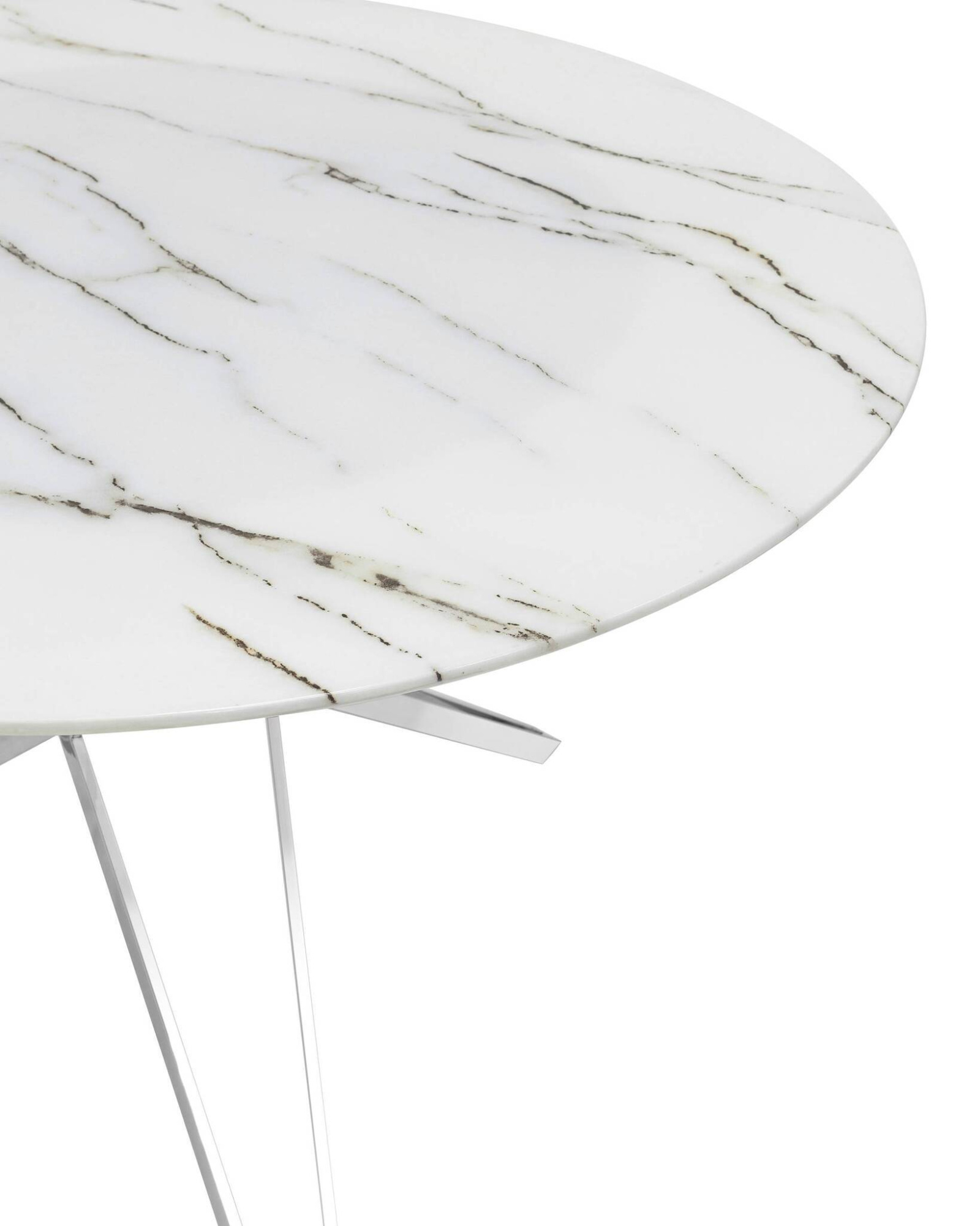 Стол обеденный Балтимор D120 белый стеклянный Stool Group
