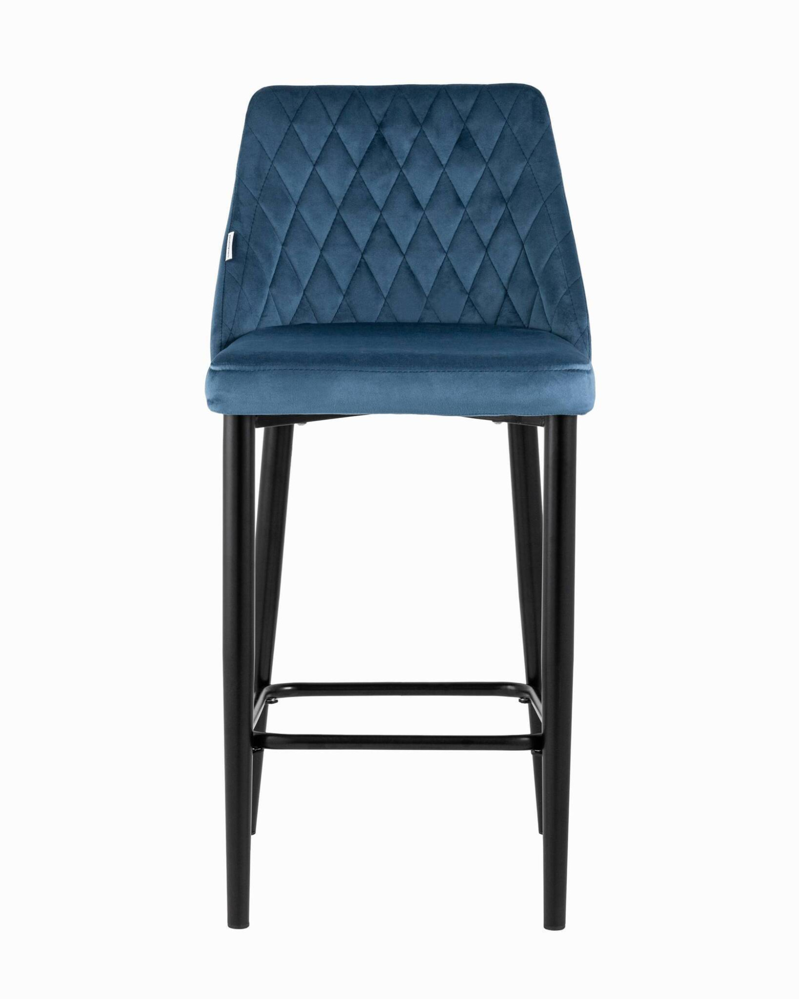 Стул полубарный Диего велюр пыльно-синий Stool Group