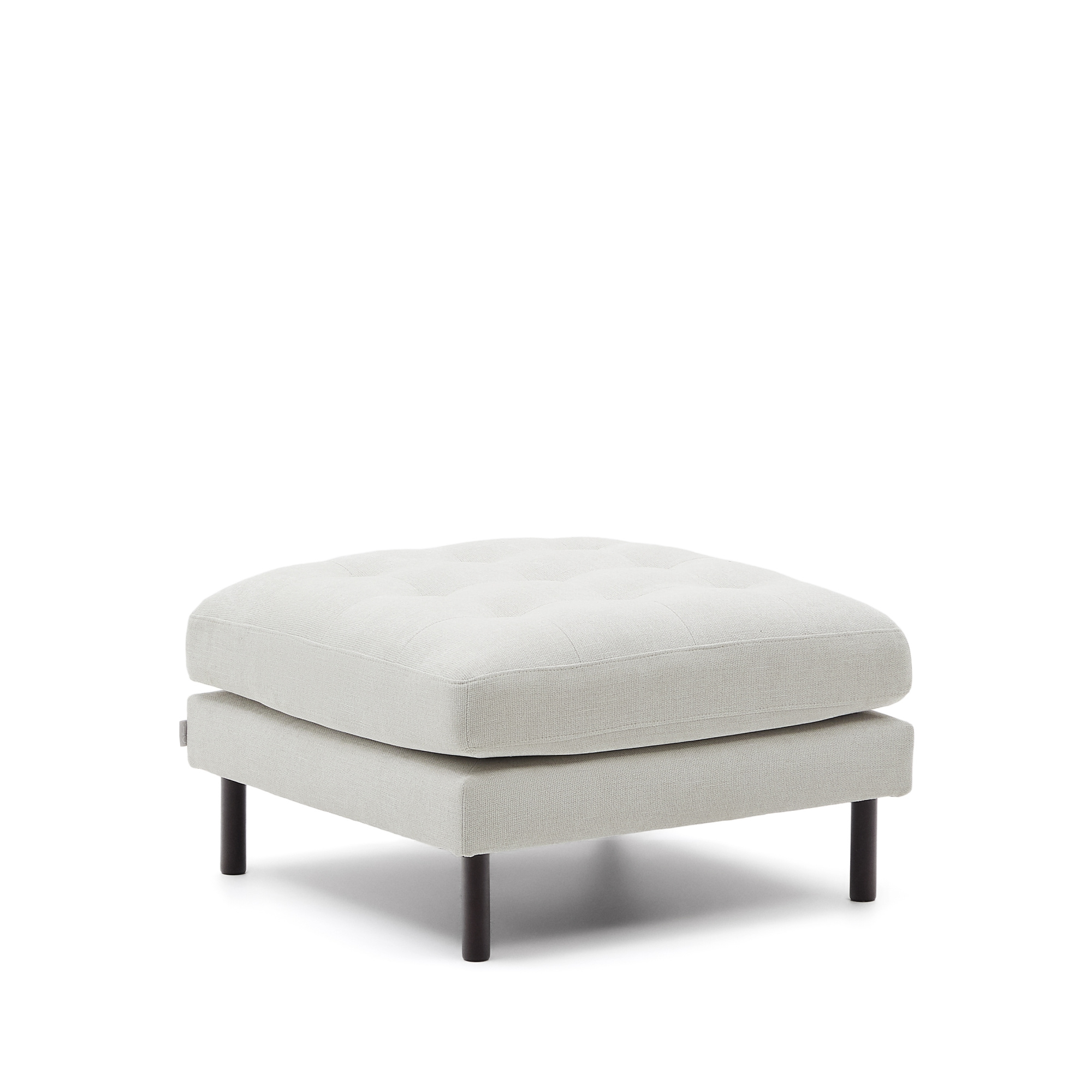 Debra Пуф из перламутровой синели с ножками цвета венге La Forma 181417