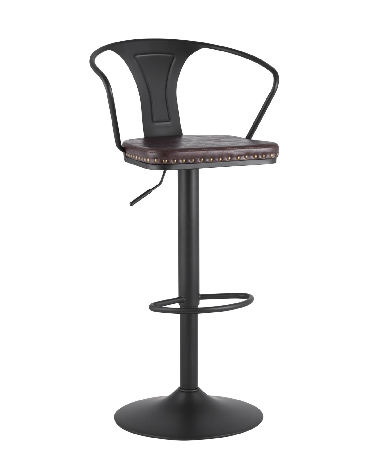 Стул барный TOLIX ARMS SOFT черный матовый Stool Group
