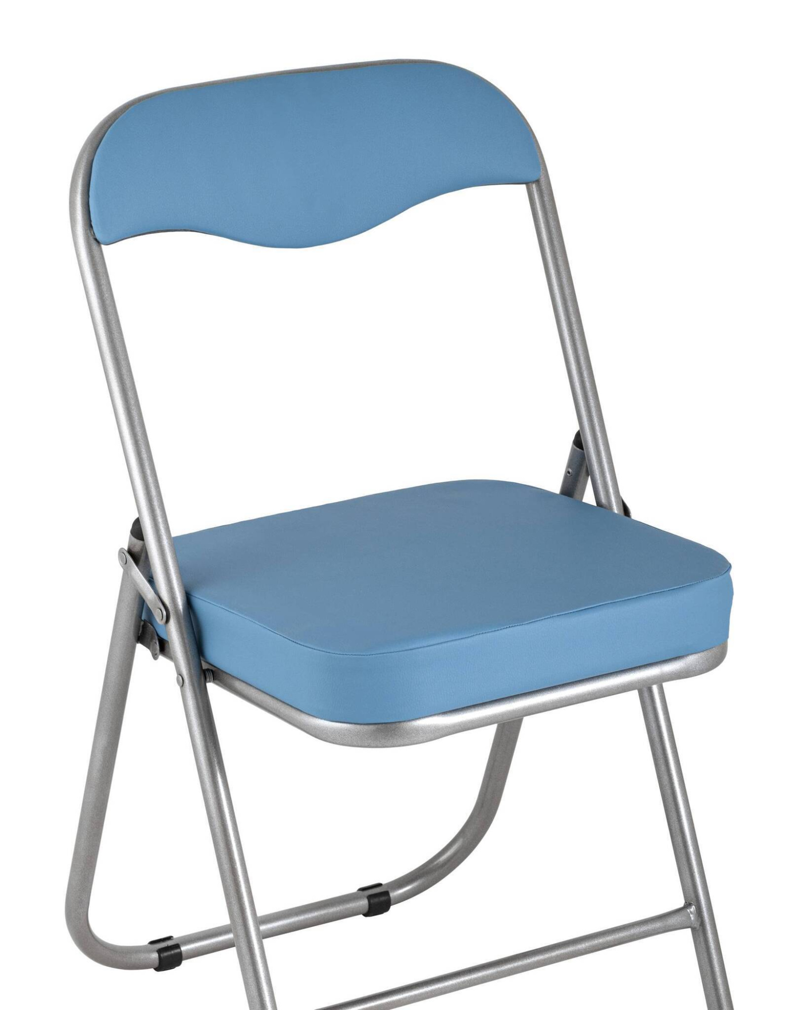 Стул складной ДЖОН металлик, голубой Stool Group