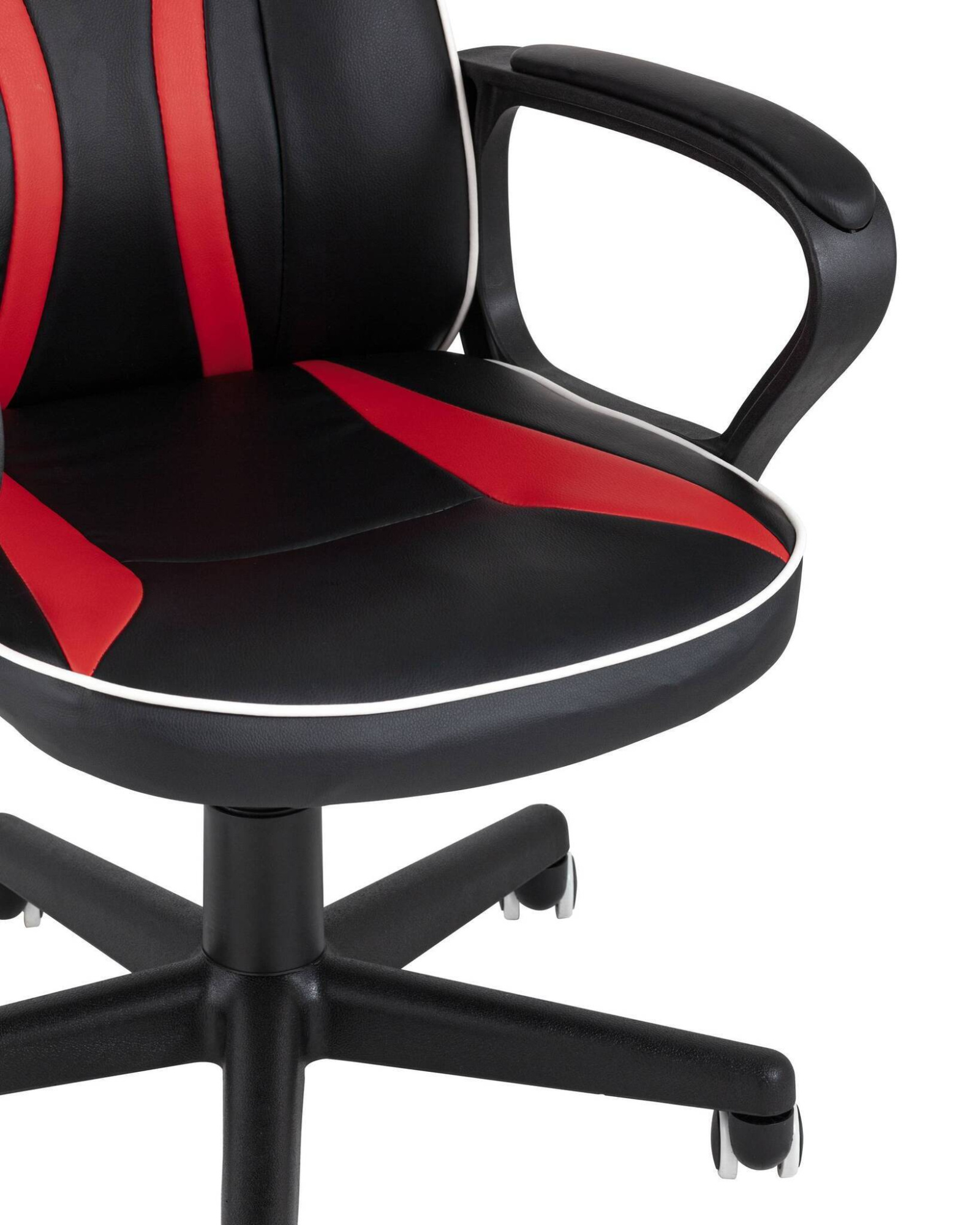 Кресло игровоеs Racer Lighti черное с красным TopChairs
