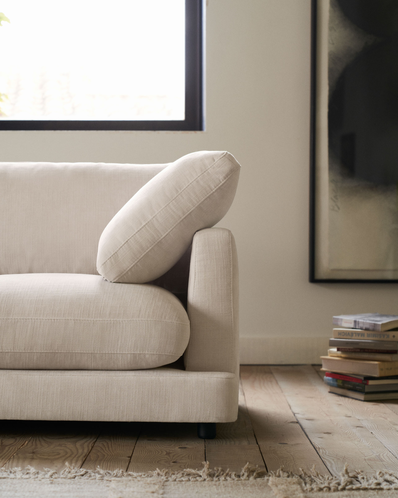 Gala 3-местный диван бежевого цвета 210 см La Forma (ex Julia Grup)