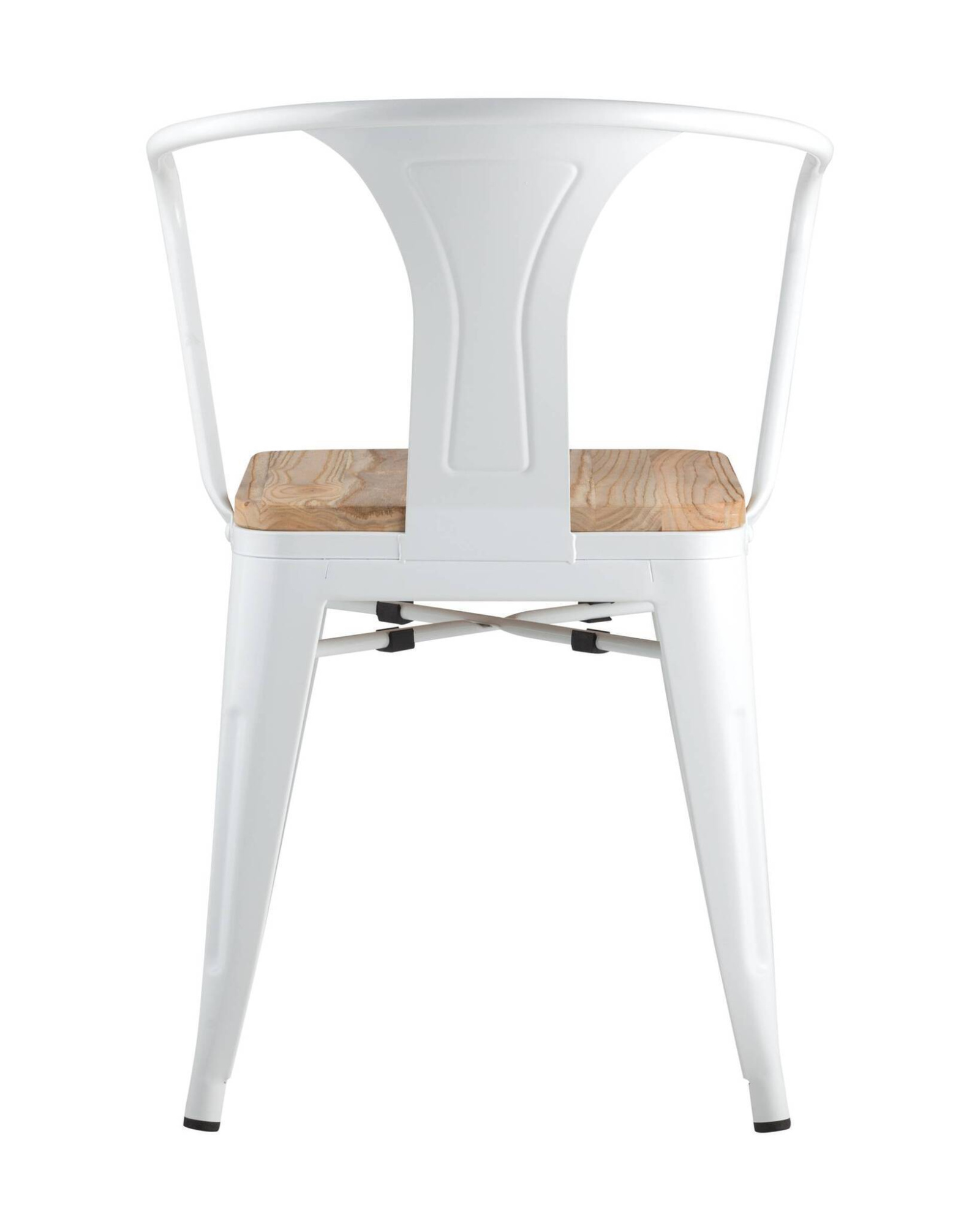 Стул TOLIX ARM WOOD с подлокотниками белый Stool Group