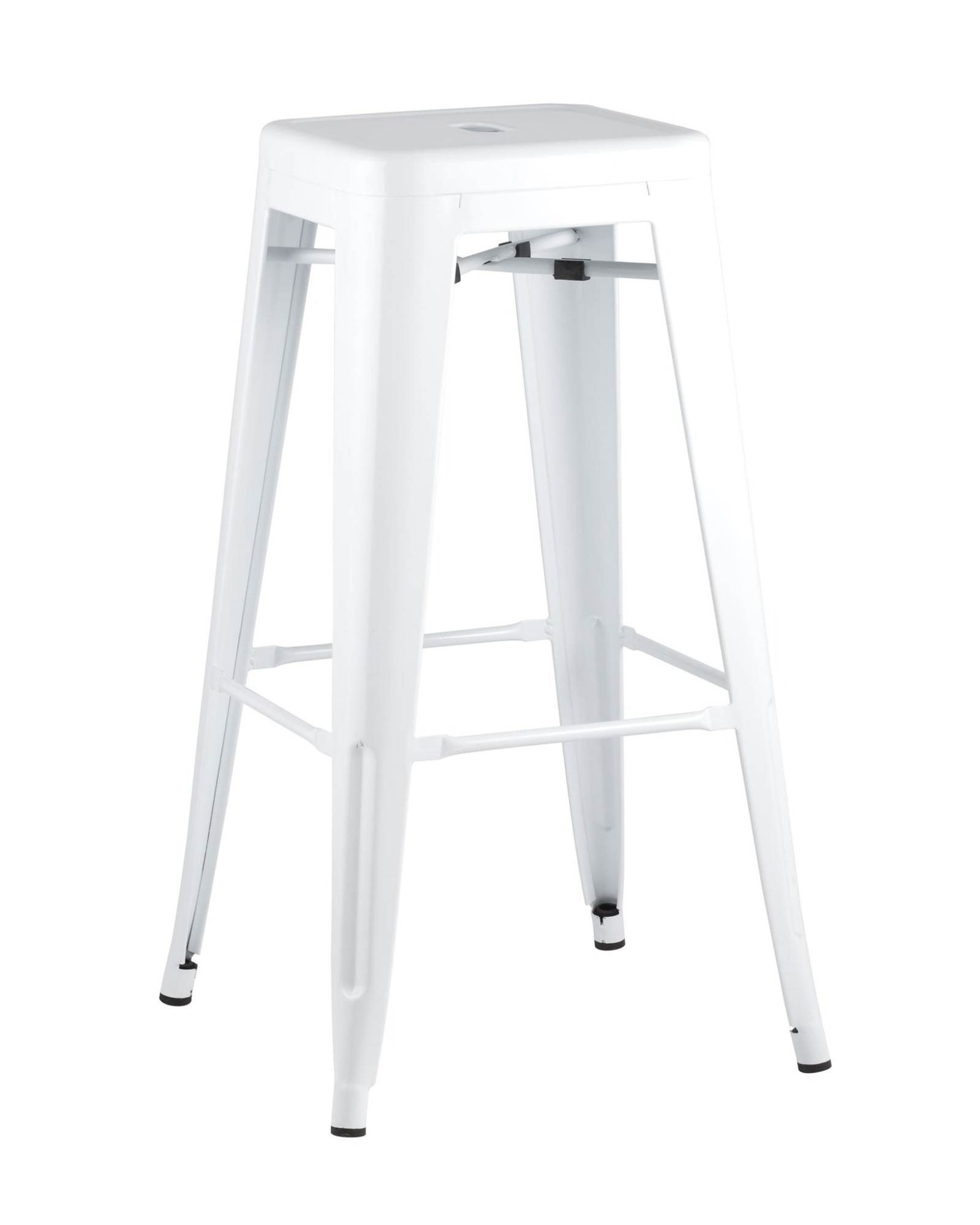 Стул барный TOLIX белый глянцевый Stool Group