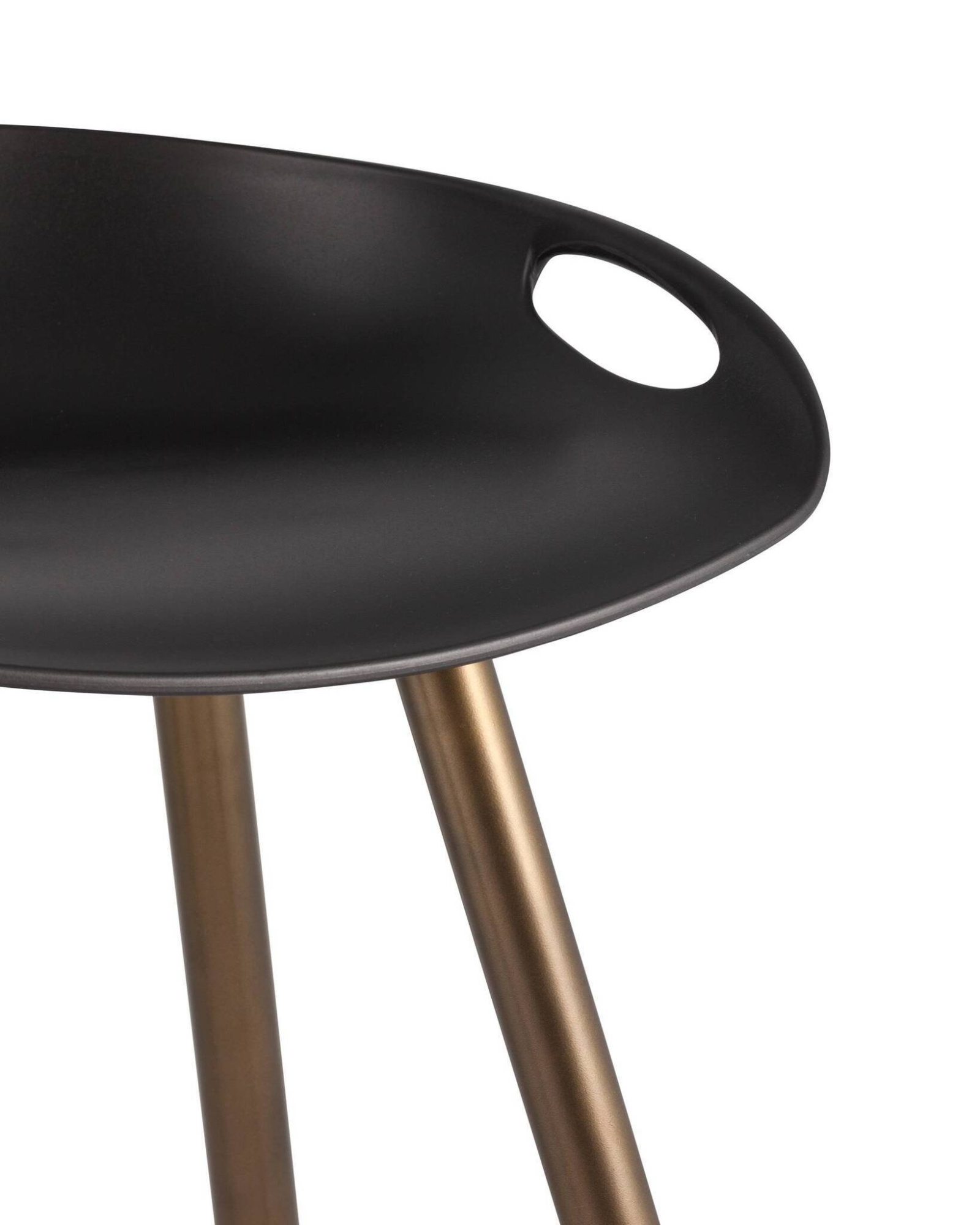 Стул барный Флэш черный, бронзовые ножки Stool Group