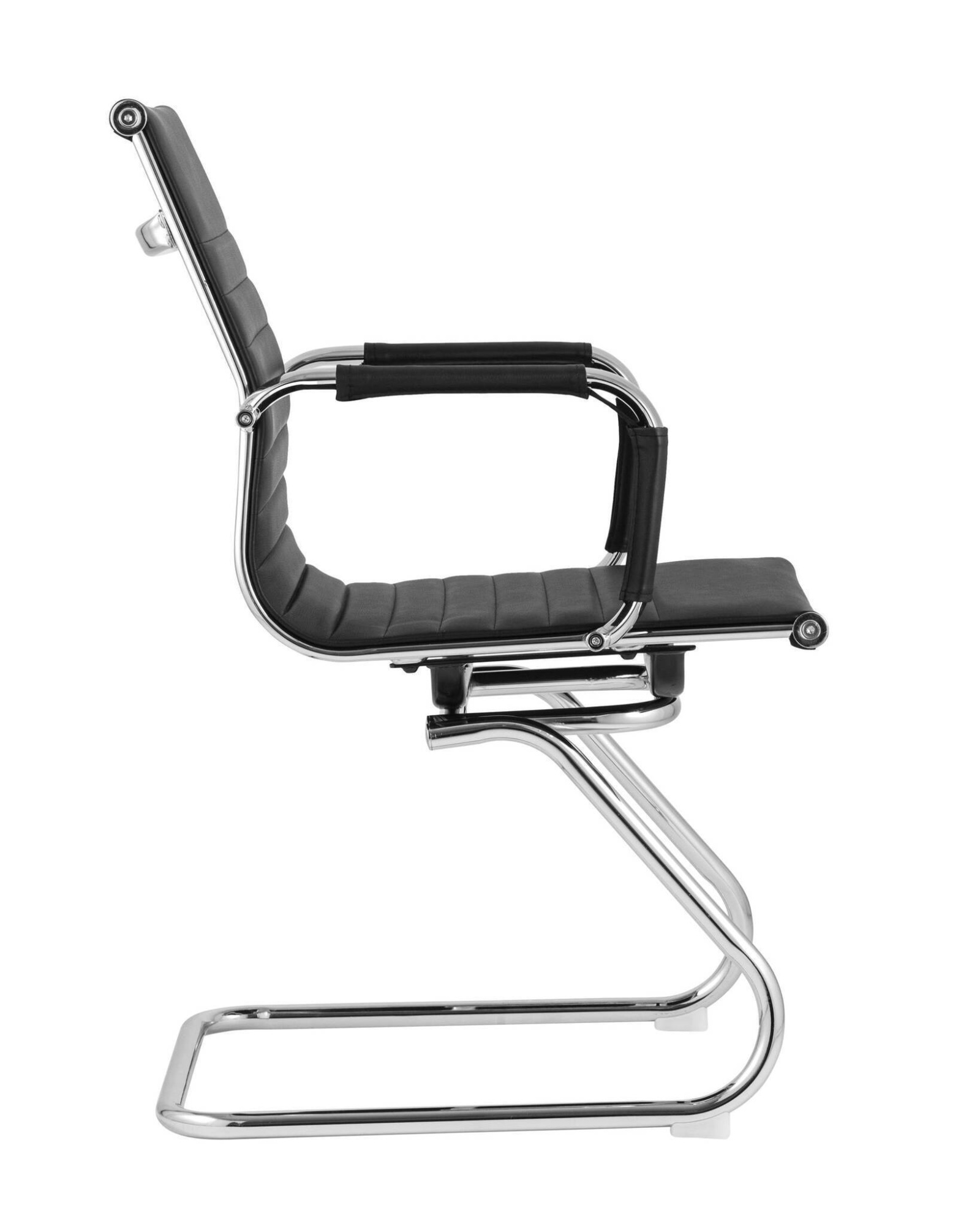 Кресло для посетителейs Visit черное TopChairs