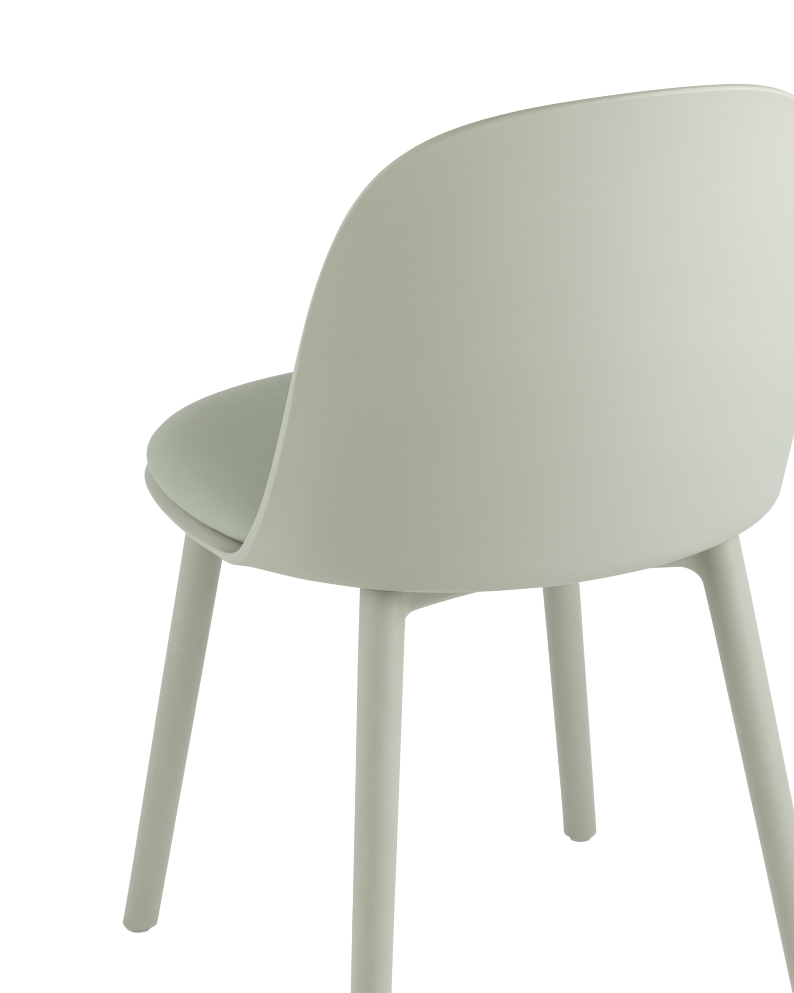 Стул Fog с подушкой пластик серо-зеленый Stool Group